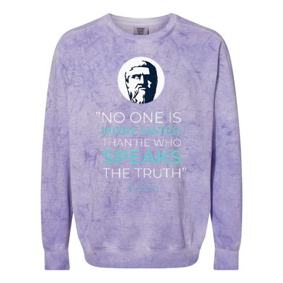 Plato Ancient Greek Philosophy Quote Colorblast Crewneck Sweatshirt