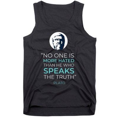 Plato Ancient Greek Philosophy Quote Tank Top