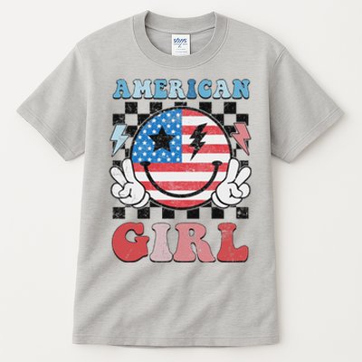 Patriotic American Girl 4th Of July Tall T-Shirt