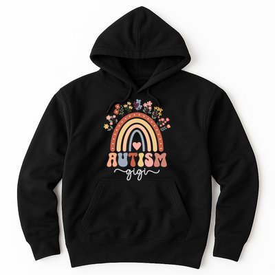 Proud Autism Gigi Rainbow Autism Warrior Gigi Grandma Meaningful Gift Hoodie