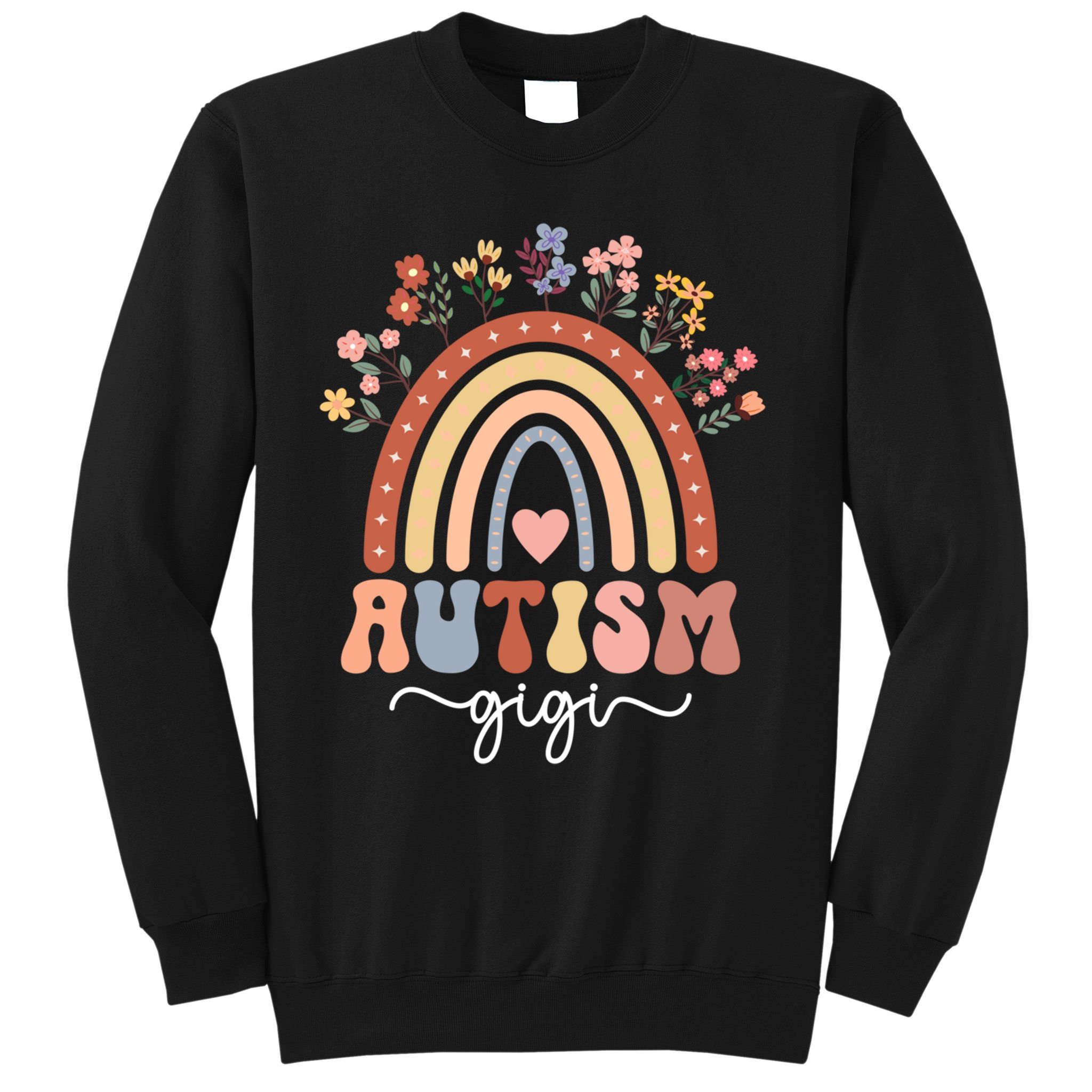 Proud Autism Gigi Rainbow Autism Warrior Gigi Grandma Meaningful Gift Sweatshirt