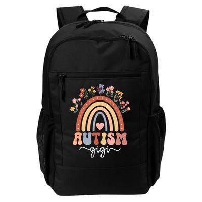 Proud Autism Gigi Rainbow Autism Warrior Gigi Grandma Meaningful Gift Backpack