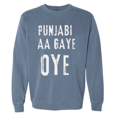 Punjabi Aa Gaye Oye Diljit Dosanjh Fun Garment-Dyed Sweatshirt