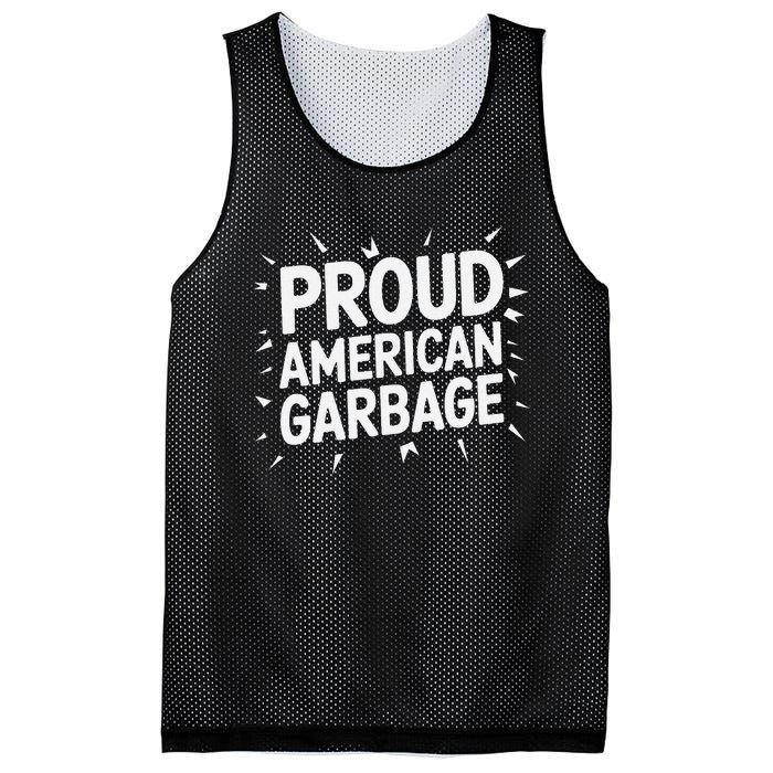 Proud American Garbage Mesh Reversible Basketball Jersey Tank