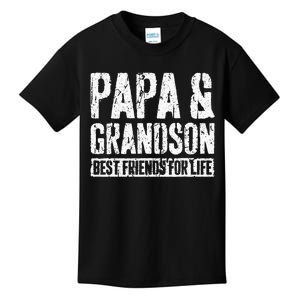 Papa And Grandson Best Friends For Life Kids T-Shirt