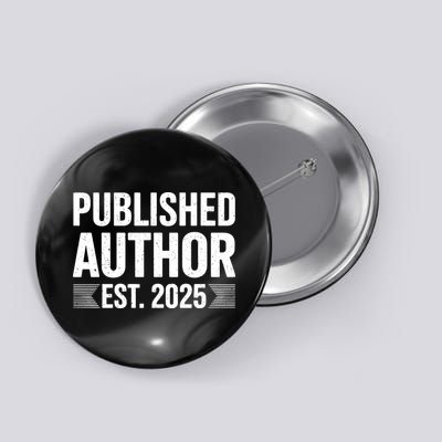 Published Author Gift For Writers Est 2025 Button