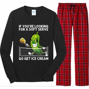 Pickleball Art Grandpa Gag Pickle Ball Player Long Sleeve Pajama Set