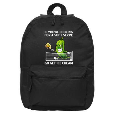 Pickleball Art Grandpa Gag Pickle Ball Player 16 in Basic Backpack