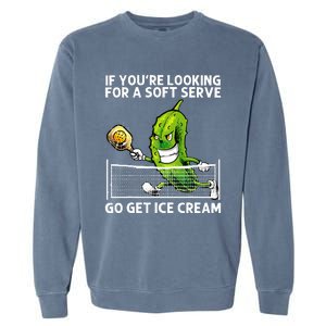 Pickleball Art Grandpa Gag Pickle Ball Player Garment-Dyed Sweatshirt