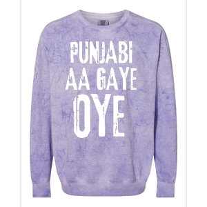 Panjabi Aa Gaye Oye Diljit Dosanjh Colorblast Crewneck Sweatshirt