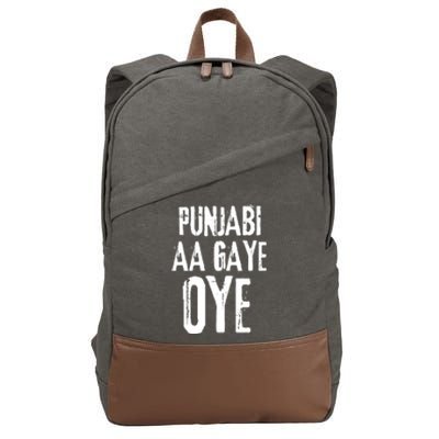 Panjabi Aa Gaye Oye Diljit Dosanjh Cotton Canvas Backpack