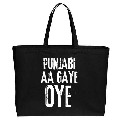 Panjabi Aa Gaye Oye Diljit Dosanjh Cotton Canvas Jumbo Tote