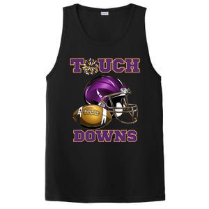 Purple And Gold Football Game Touchdown High School Matching PosiCharge Competitor Tank