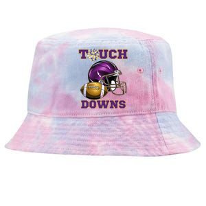 Purple And Gold Football Game Touchdown High School Matching Tie-Dyed Bucket Hat