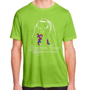 Proud Autism Glamma Bear Autism Awareness Autistic Support Cute Gift Adult ChromaSoft Performance T-Shirt