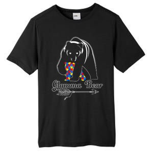 Proud Autism Glamma Bear Autism Awareness Autistic Support Cute Gift Tall Fusion ChromaSoft Performance T-Shirt