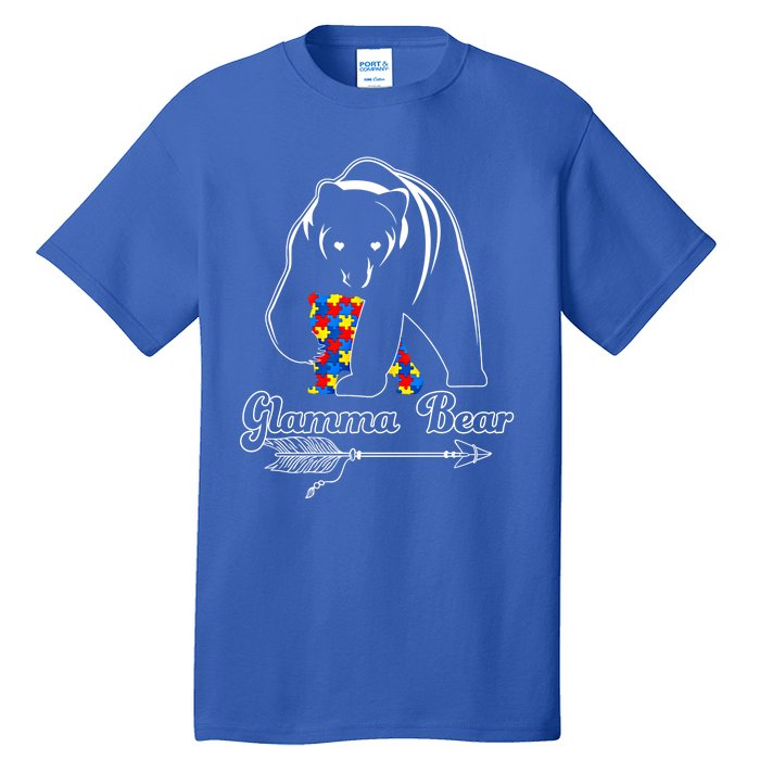 Proud Autism Glamma Bear Autism Awareness Autistic Support Cute Gift Tall T-Shirt