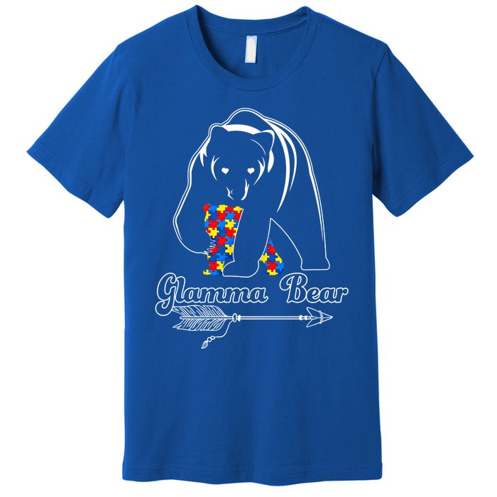 Proud Autism Glamma Bear Autism Awareness Autistic Support Cute Gift Premium T-Shirt