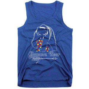 Proud Autism Glamma Bear Autism Awareness Autistic Support Cute Gift Tank Top