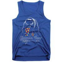 Proud Autism Glamma Bear Autism Awareness Autistic Support Cute Gift Tank Top