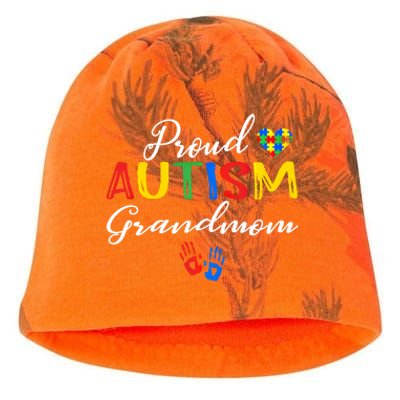 Proud Autism Grandmom Autism Awareness Day Autistic Support Gift Kati - Camo Knit Beanie