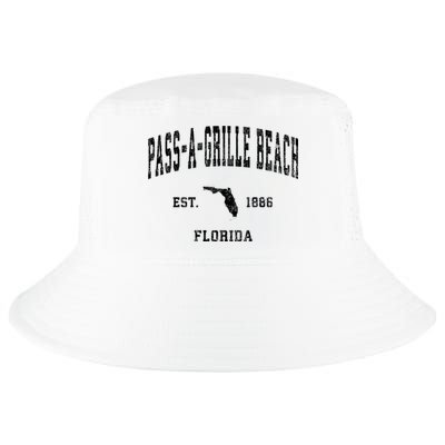 Pass A Grille Beach Florida Fl Vintage Established Athletic Cool Comfort Performance Bucket Hat