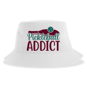 Pickleball Addict Gift For Player Sport Team Sustainable Bucket Hat