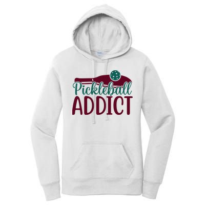 Pickleball Addict Gift For Player Sport Team Women's Pullover Hoodie