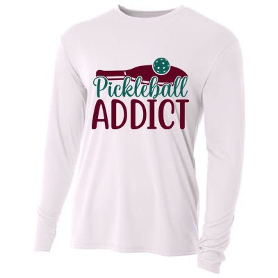 Pickleball Addict Gift For Player Sport Team Cooling Performance Long Sleeve Crew