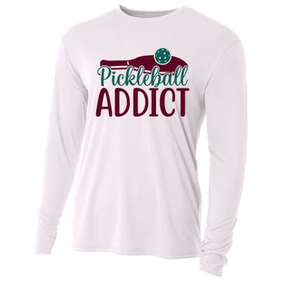 Pickleball Addict Gift For Player Sport Team Cooling Performance Long Sleeve Crew