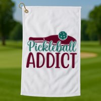 Pickleball Addict Gift For Player Sport Team Golf Towel
