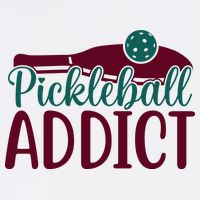 Pickleball Addict Gift For Player Sport Team Cropped Pullover Crew