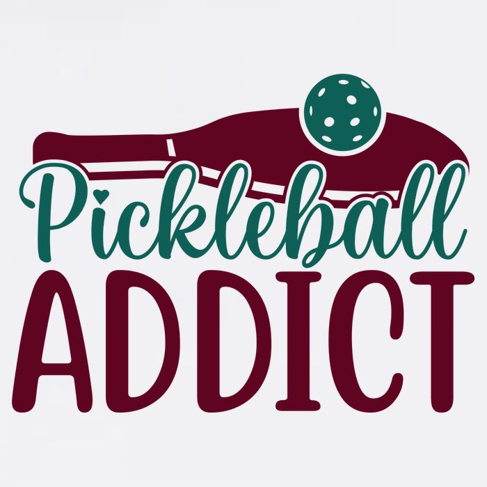 Pickleball Addict Gift For Player Sport Team Cropped Pullover Crew