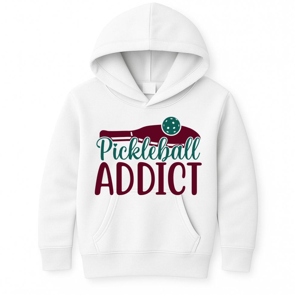 Pickleball Addict Gift For Player Sport Team Kids Hoodie