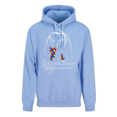 Proud Autism Gumpa Bear Autism Awareness Autistic Support Cool Gift Unisex Surf Hoodie