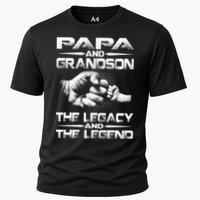 Papa And Grandson The Legend And The Legacy TShirt Performance Shirt