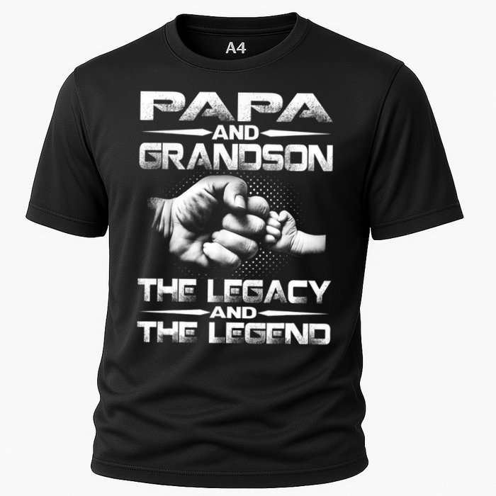 Papa And Grandson The Legend And The Legacy TShirt Performance Shirt