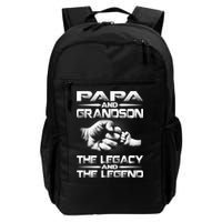 Papa And Grandson The Legend And The Legacy TShirt Backpack