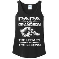 Papa And Grandson The Legend And The Legacy TShirt Ladies Essential Tank