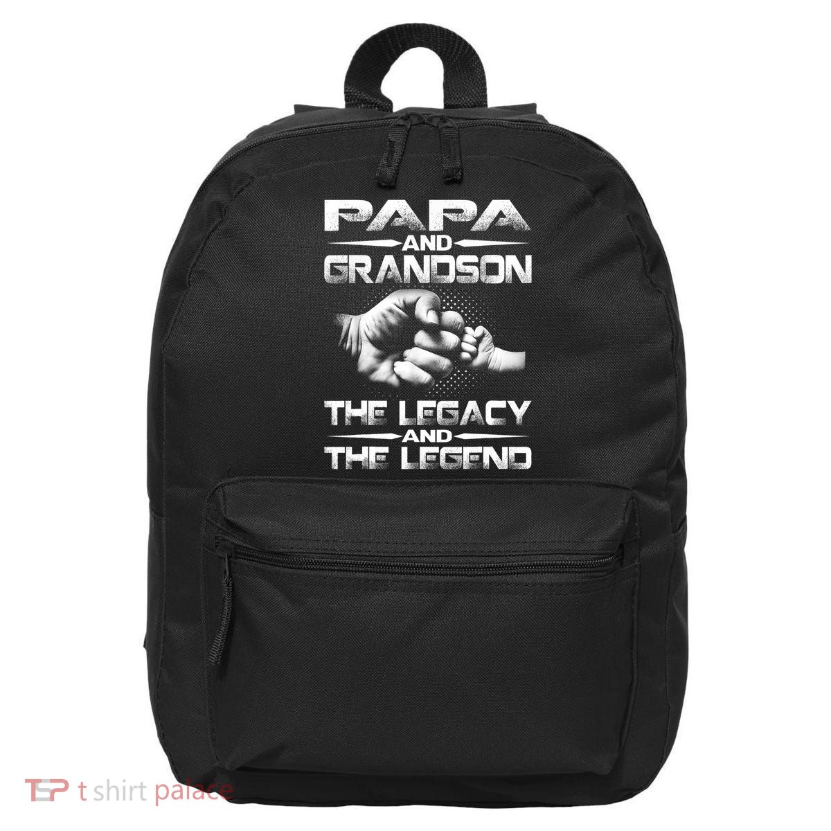 Papa And Grandson The Legend And The Legacy TShirt 16 in Basic Backpack