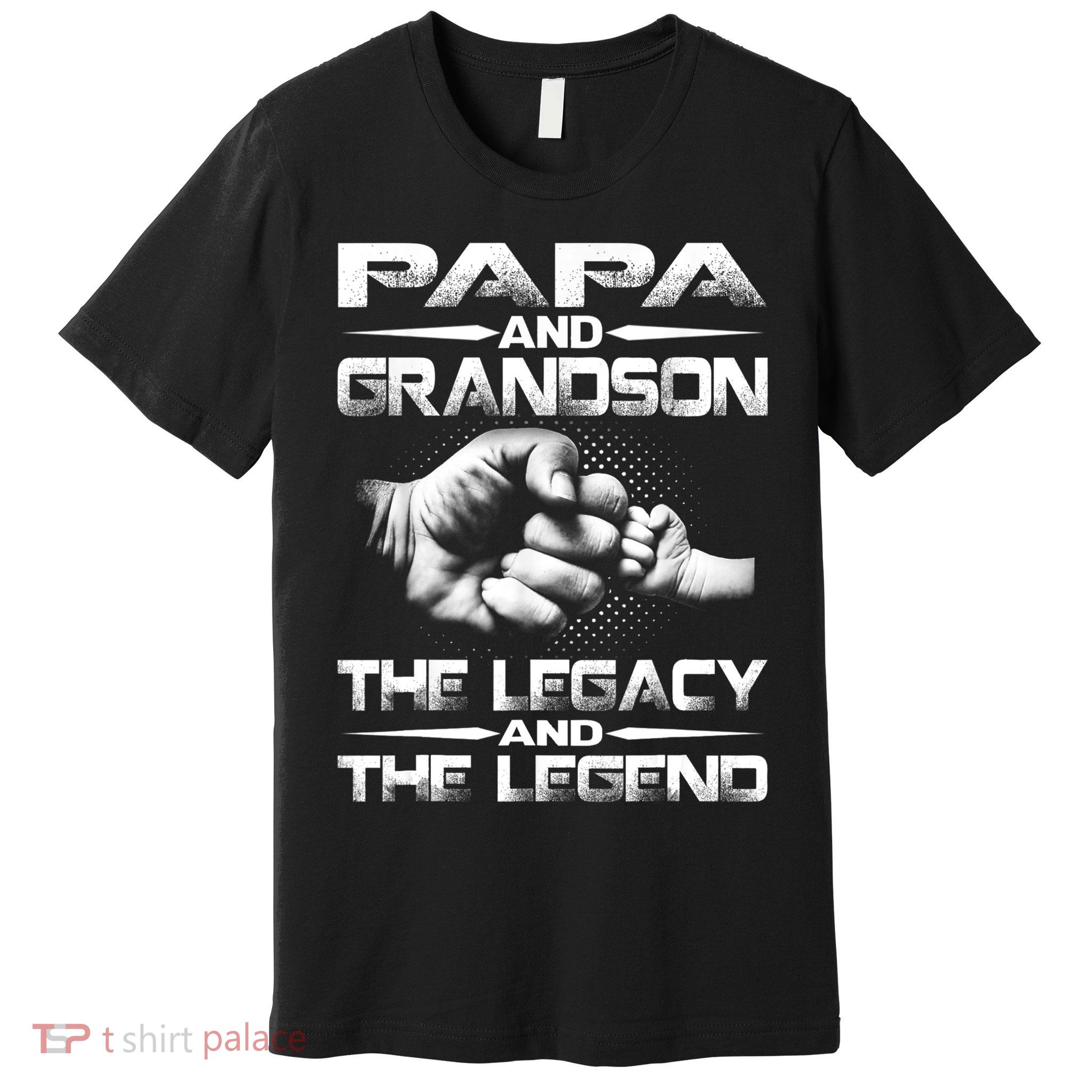 Papa And Grandson The Legend And The Legacy TShirt Premium T-Shirt