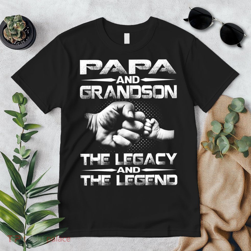 Papa And Grandson The Legend And The Legacy TShirt Premium T-Shirt