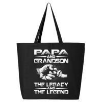 Papa And Grandson The Legend And The Legacy TShirt 25L Jumbo Tote
