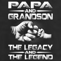 Papa And Grandson The Legend And The Legacy TShirt 25L Jumbo Tote
