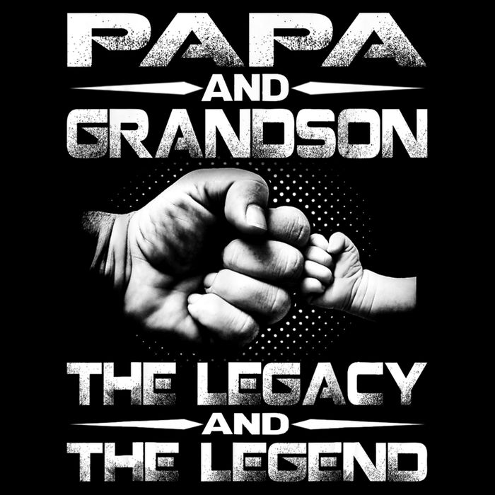 Papa And Grandson The Legend And The Legacy TShirt Visor