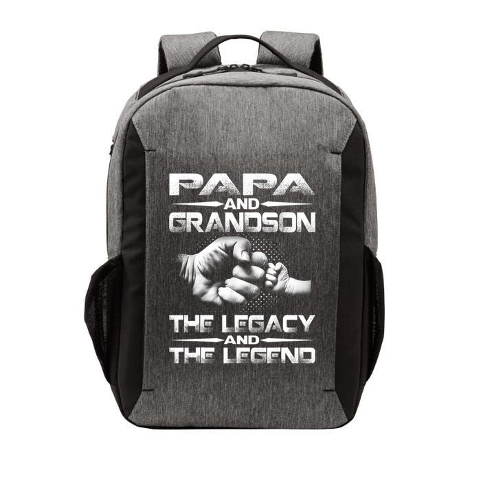 Papa And Grandson The Legend And The Legacy TShirt Vector Backpack