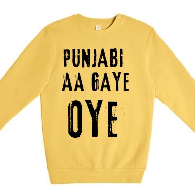 Punjabi Aa Gaye Oye Tonight Diljit Dosanjh Premium Crewneck Sweatshirt