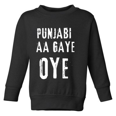 Punjabi Aa Gaye Oye Tonight Diljit Dosanjh Toddler Sweatshirt