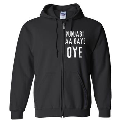 Punjabi Aa Gaye Oye Tonight Diljit Dosanjh Full Zip Hoodie