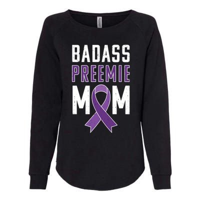 Prematurity Awareness Gift Preemie Mom Ribbon Gift Womens California Wash Sweatshirt